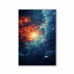 The Universe by Henrivaux framed mural artwork