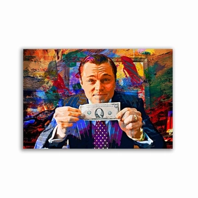 The Wolf of Wall Street framed mural artwork