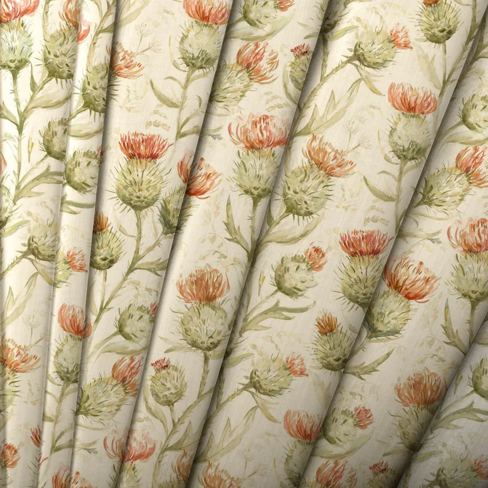 Thistle Glen Printed Linen Made to Measure Roman Blinds Autumn