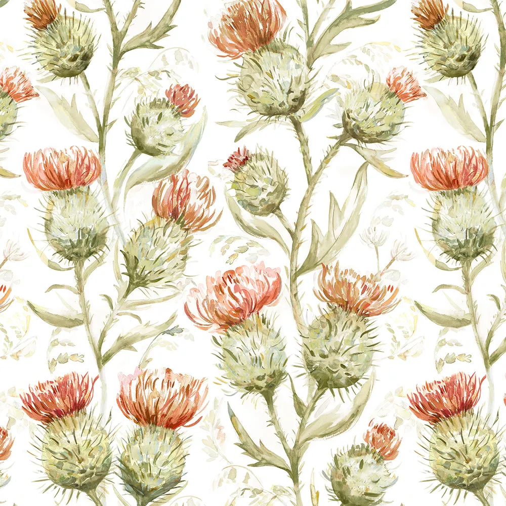 Thistle Glen Printed Linen Made to Measure Roman Blinds Autumn