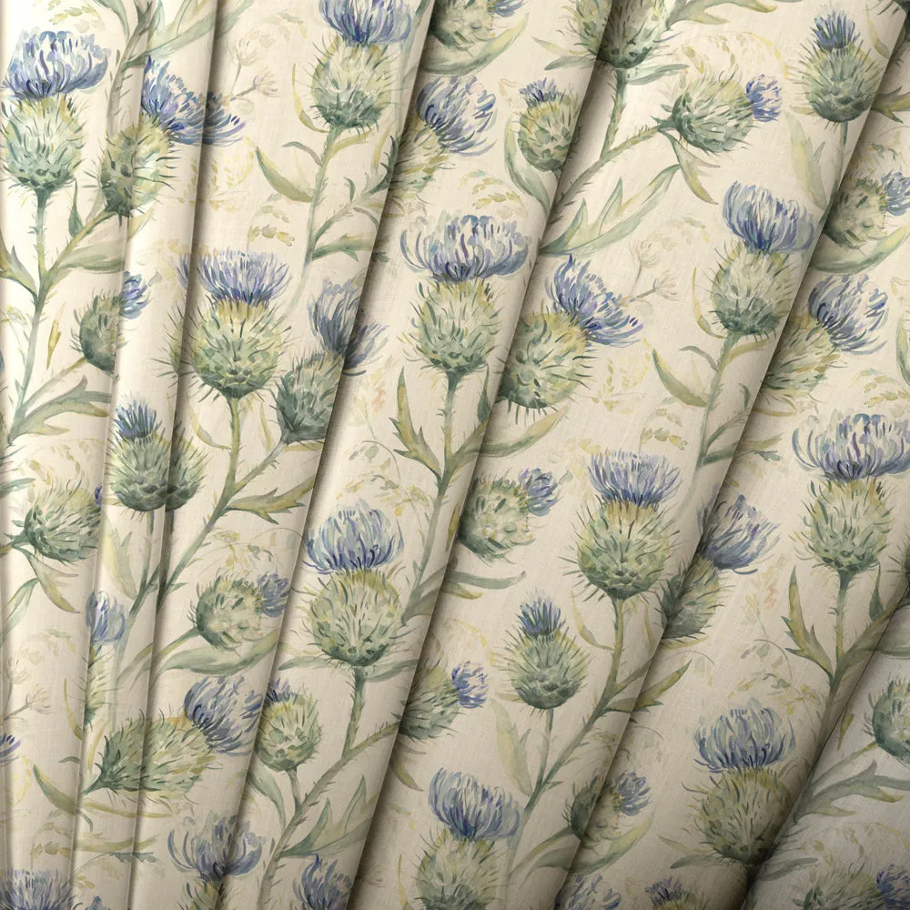 Thistle Glen Printed Linen Made to Measure Roman Blinds Winter