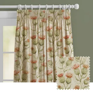 Thistle Glen Printed Made to Measure Curtains Autumn chic floor carpet  