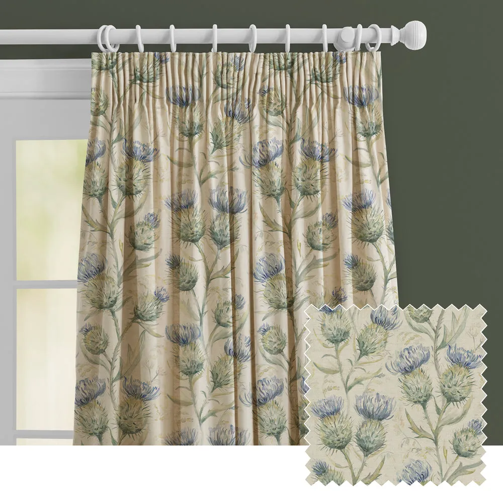 Thistle Glen Printed Made to Measure Curtains Winter chic floor carpet  