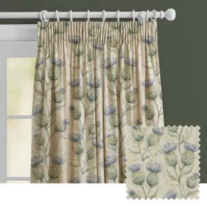 Thistle Glen Printed Made to Measure Curtains Winter chic floor carpet  