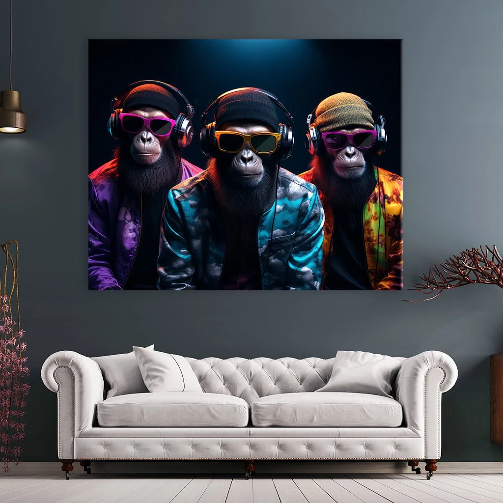 Three Cool Monkeys by Zenzdesign