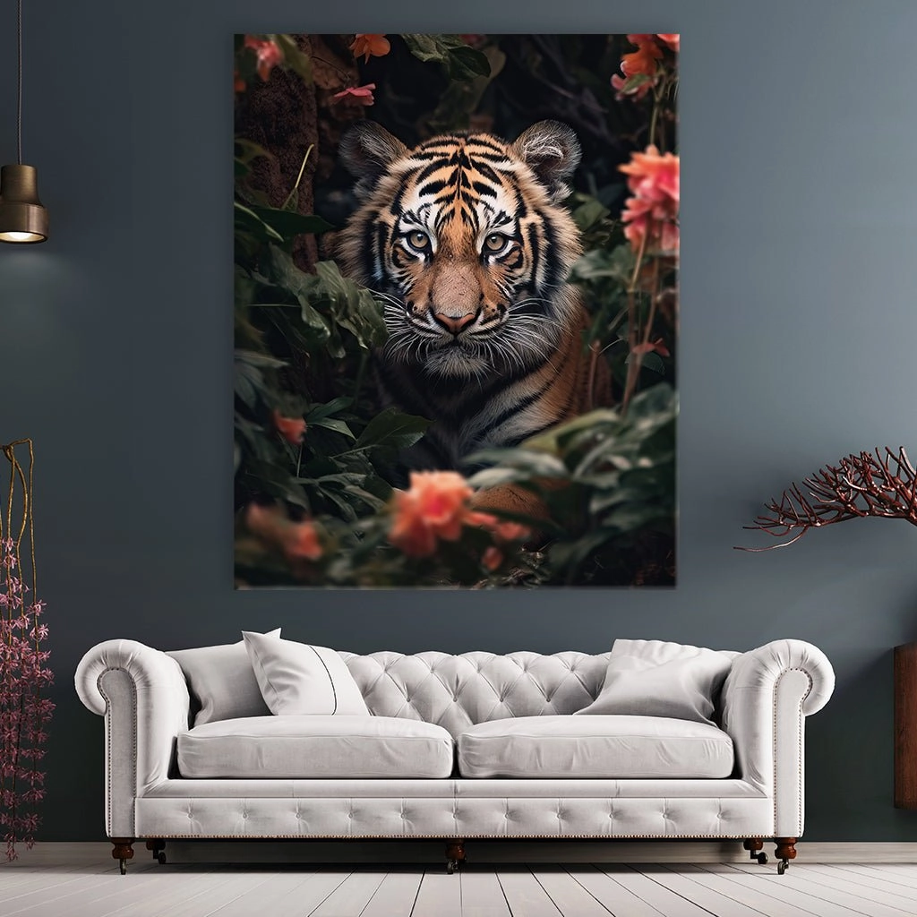 Tiger Cub Flowers by Zenzdesign