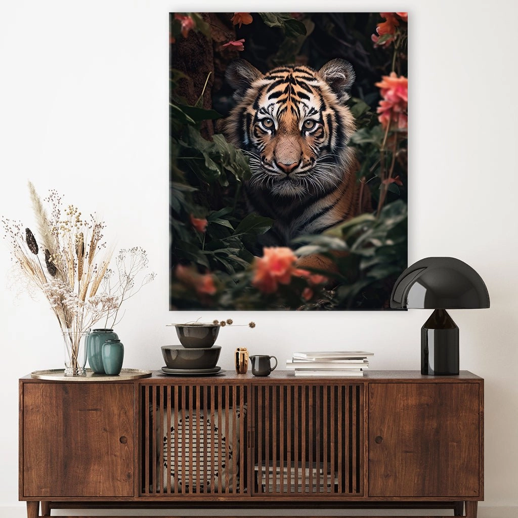 Tiger Cub Flowers by Zenzdesign
