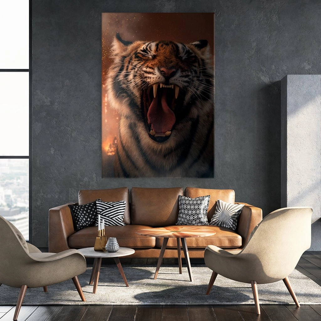 Tiger in Fire by Himmelmiez 