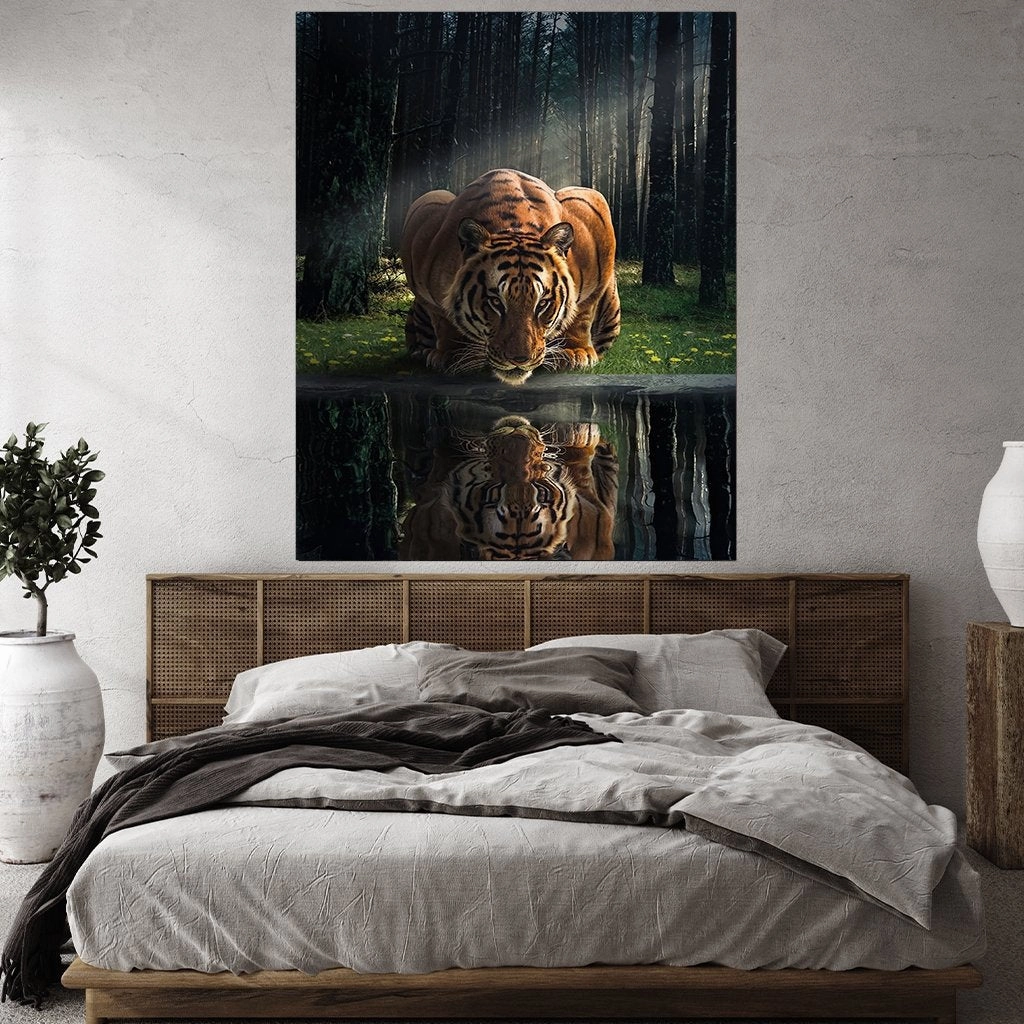 Tiger in the Woods by Zenzdesign