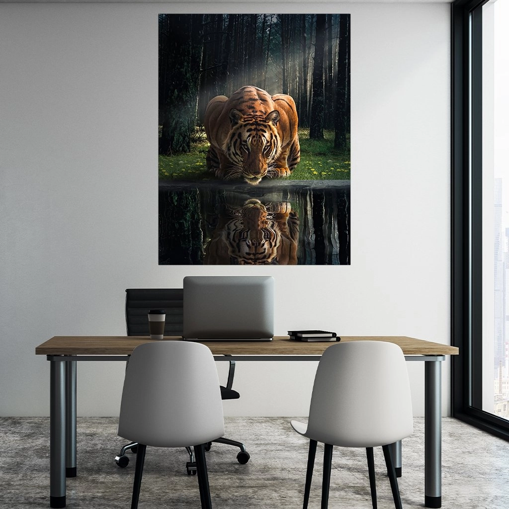 Tiger in the Woods by Zenzdesign
