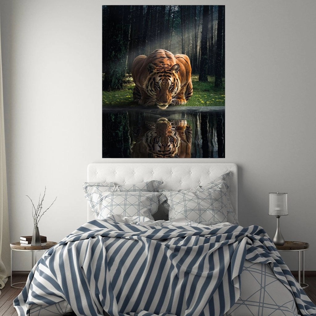 Tiger in the Woods by Zenzdesign