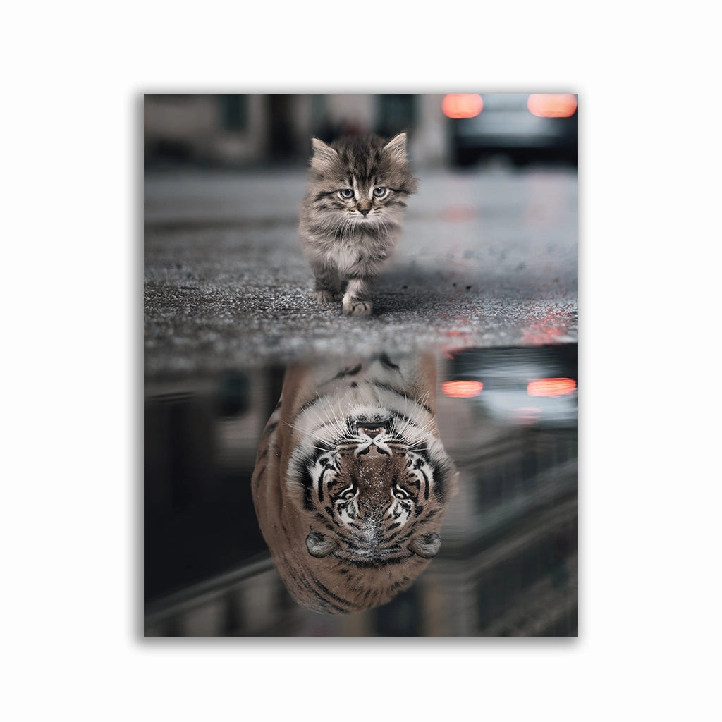 Tiger Mindset by Zenzdesign framed mural artwork