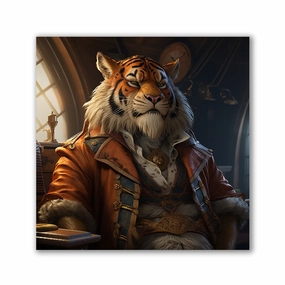 Tiger Pirate No1 by Henrivaux framed mural artwork