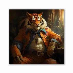 Tiger Pirate No2 by Henrivaux framed mural artwork