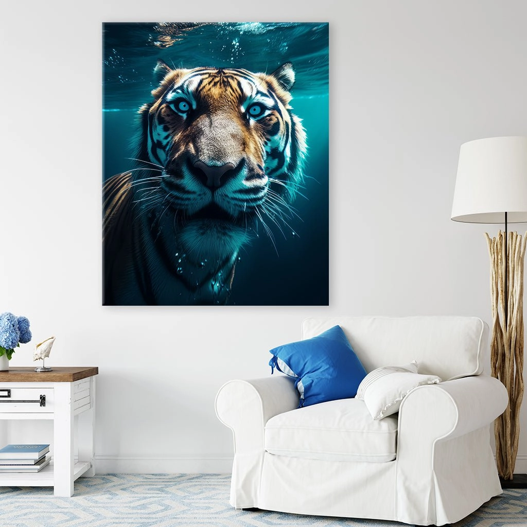 Tiger Underwater by Zenzdesign