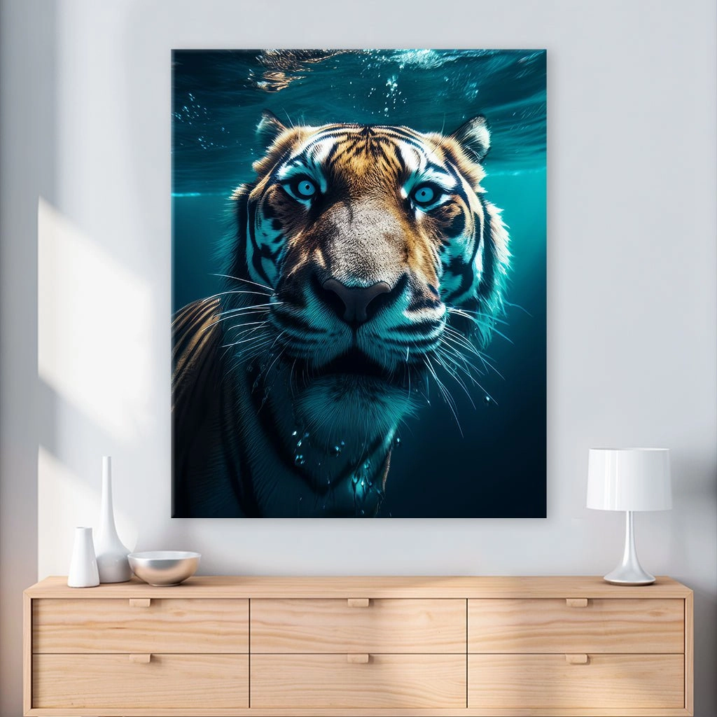 Tiger Underwater by Zenzdesign