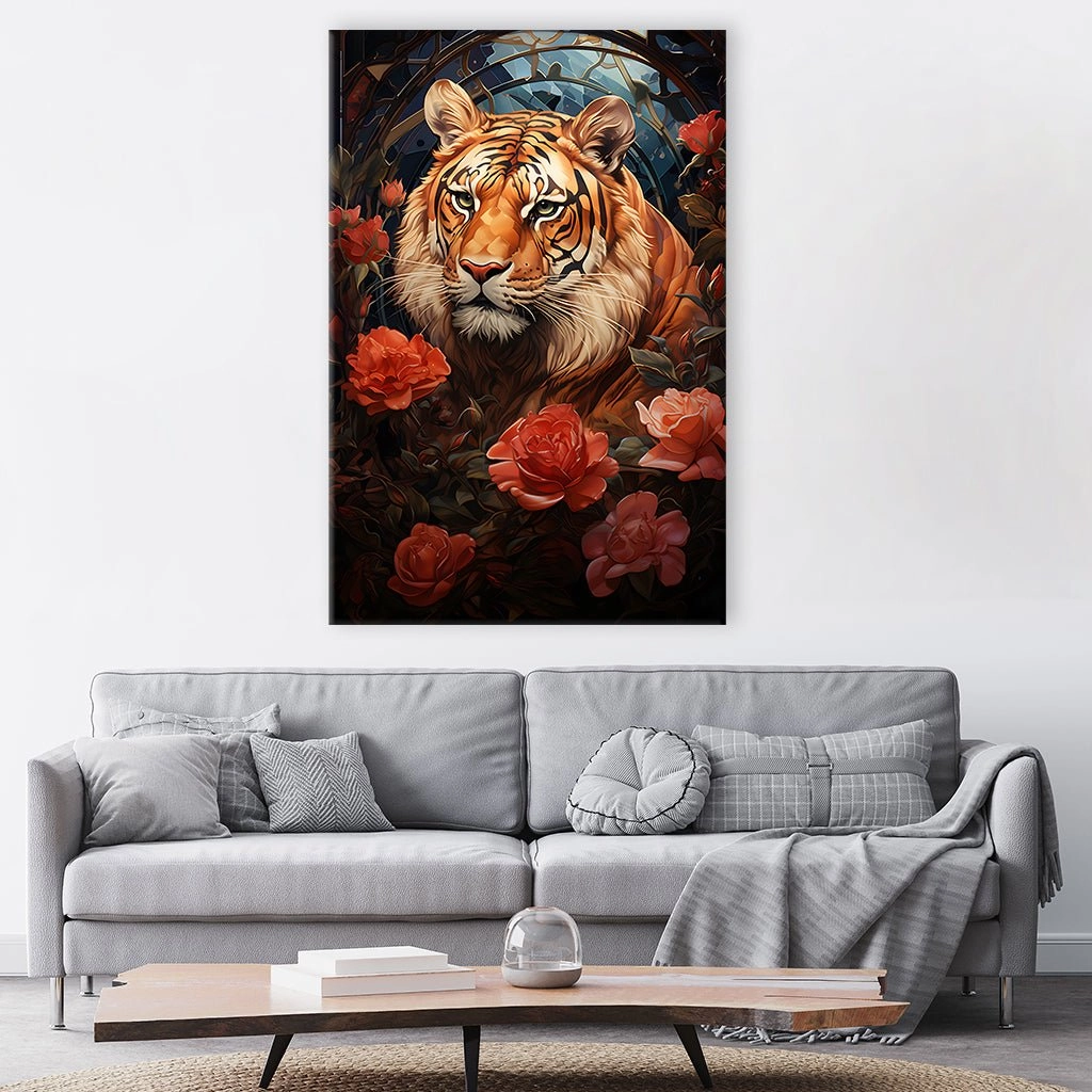 Tigers in Roses by Markus Mikolai