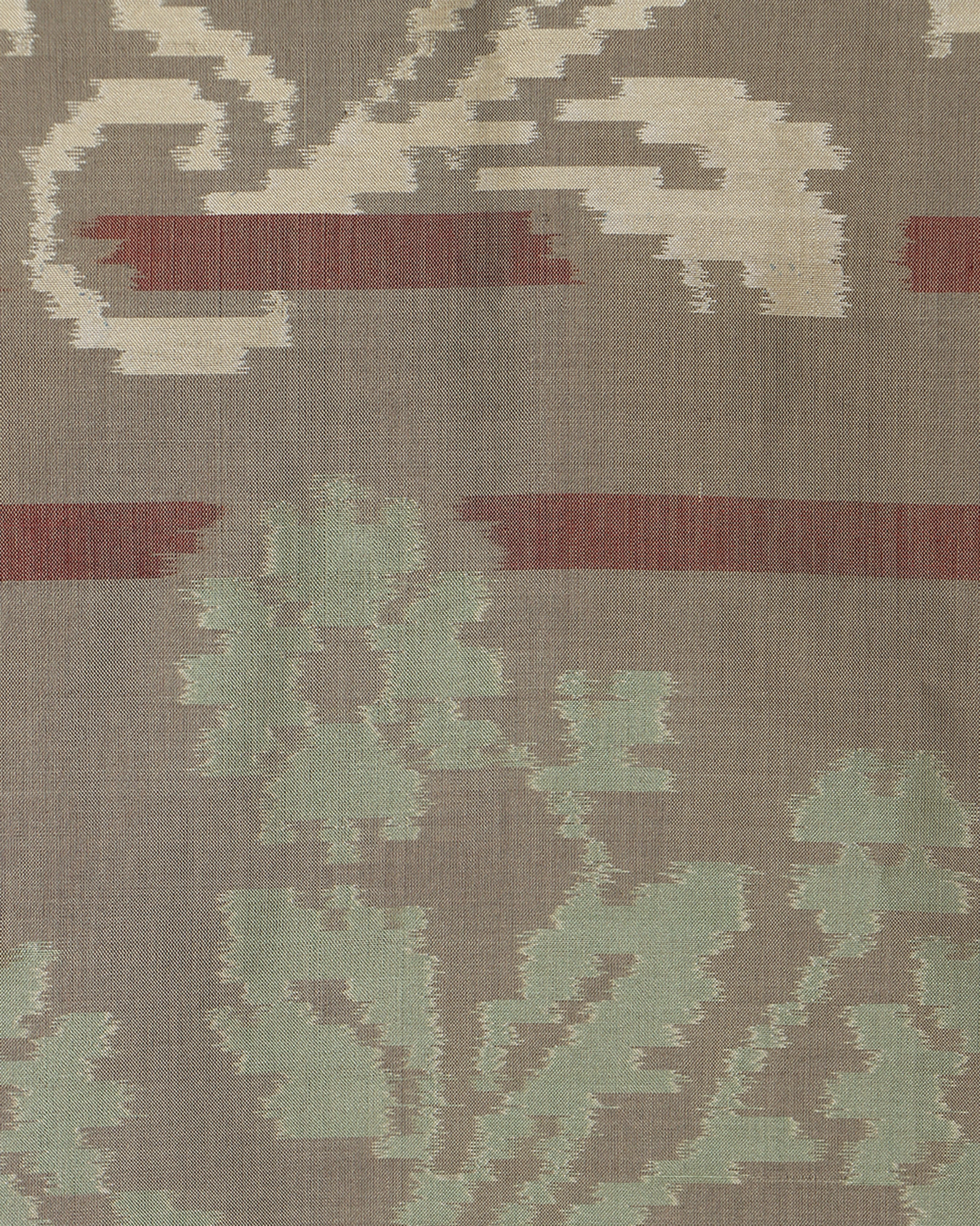 Tilda Weft Ikat Cotton Silk Table Runner