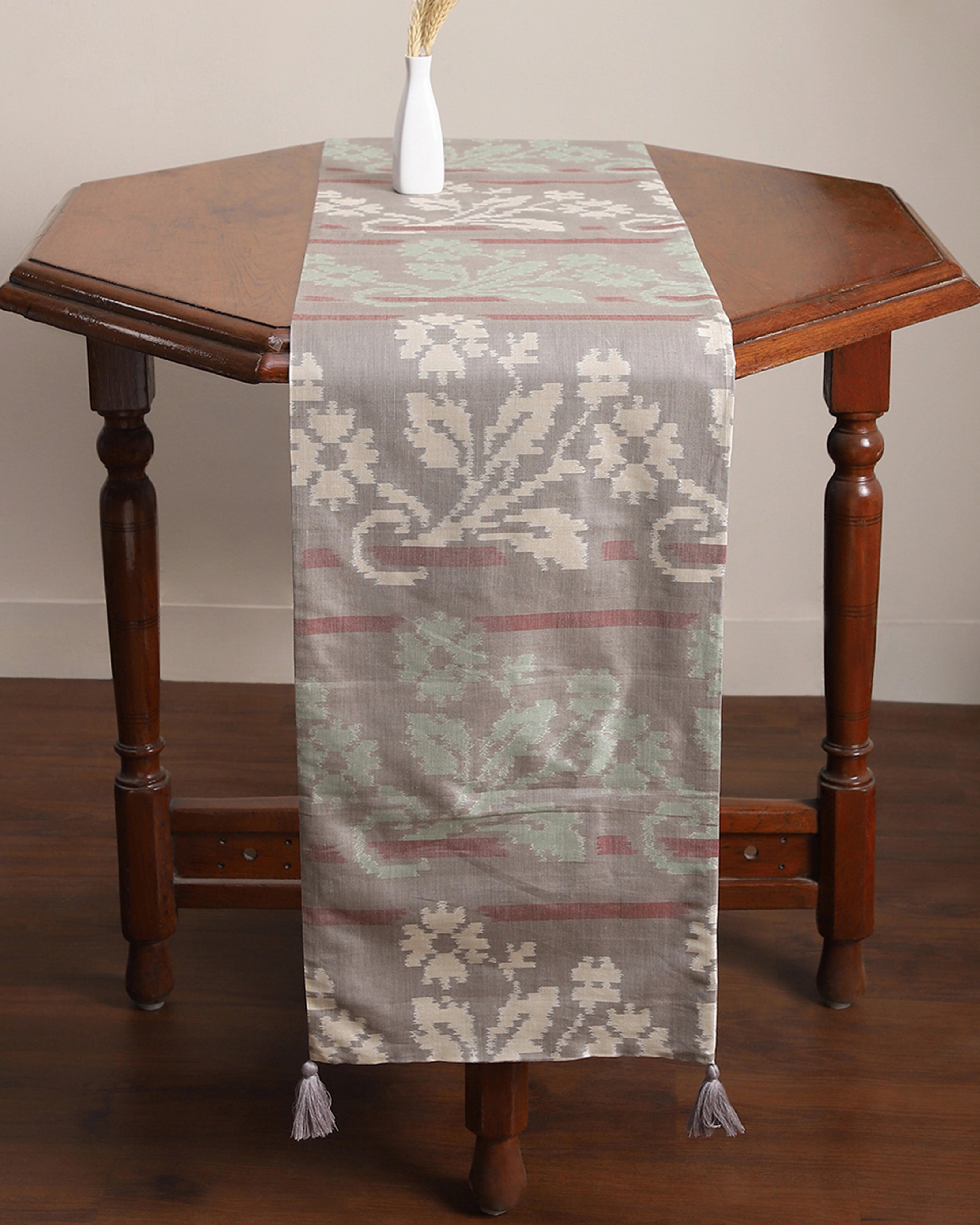 Tilda Weft Ikat Cotton Silk Table Runner