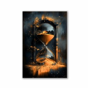 Time is running out by Catill framed mural artwork
