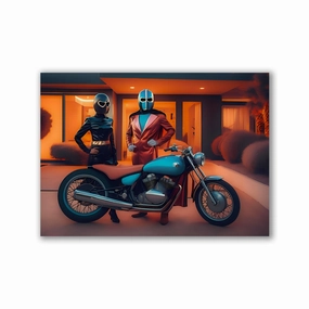 Time Travel into Tomorrow by Iconica framed mural artwork