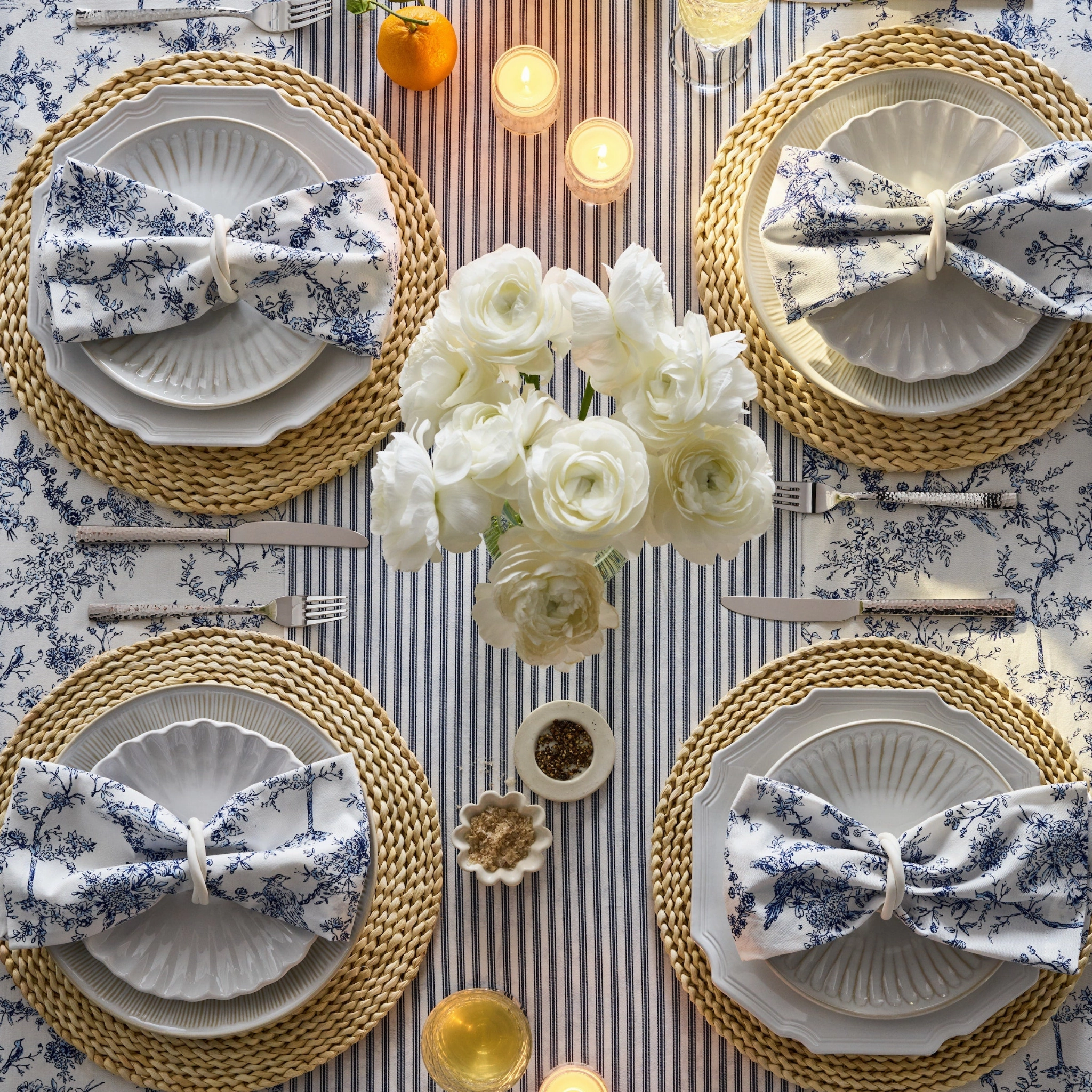 Timeless Toile Table Linen