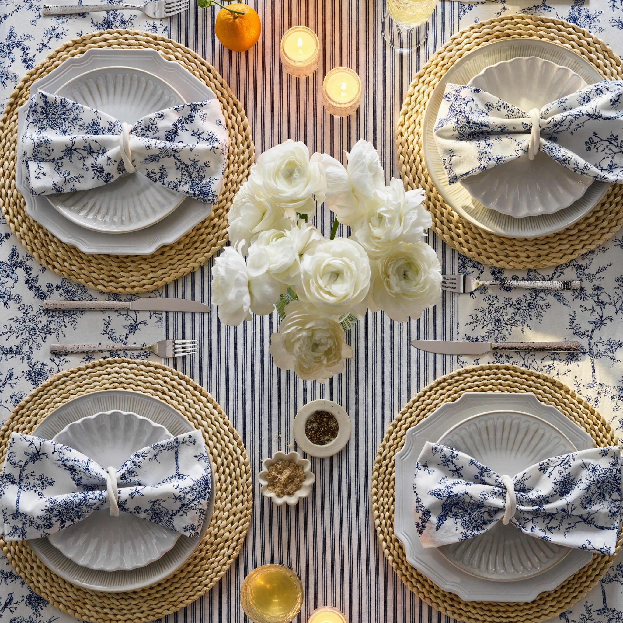 Timeless Toile Table Linen