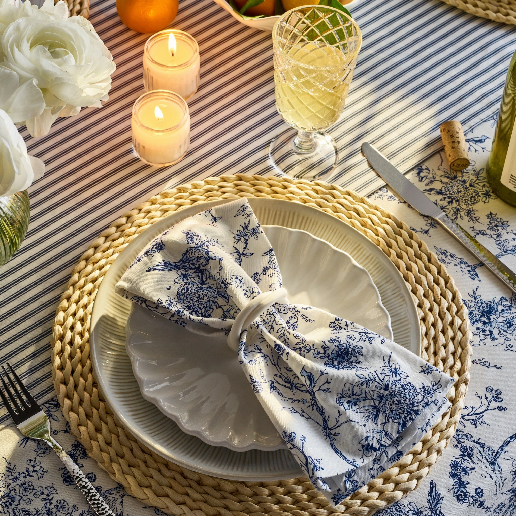 Timeless Toile Table Linen