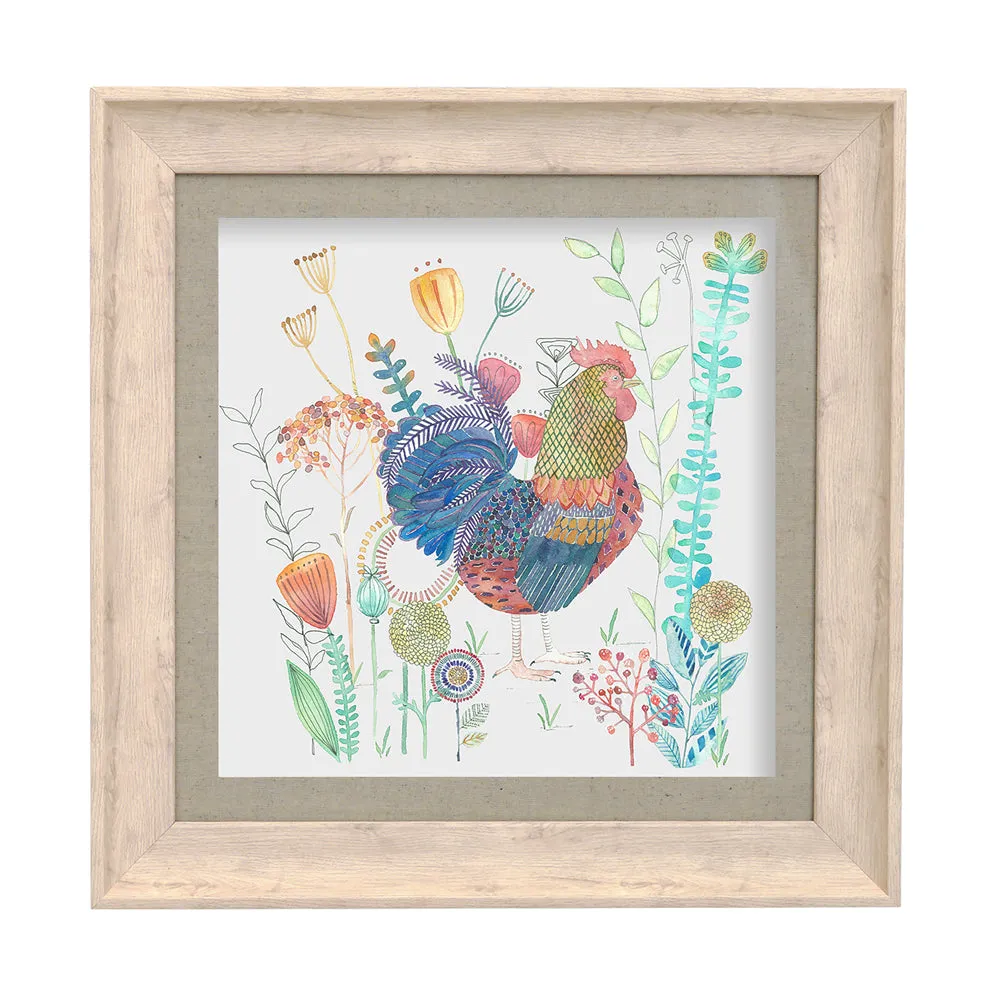 Tobias Framed Print Birch/Linen