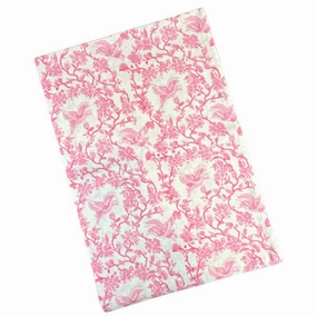 Toile de Jouy Birds Pink Tablecloth mini desktop sculpture