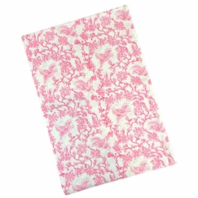Toile de Jouy Birds Pink Tablecloth cute desktop display