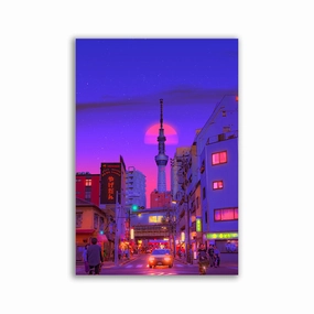 Tokyo Traffic by Yagedan framed mural artwork