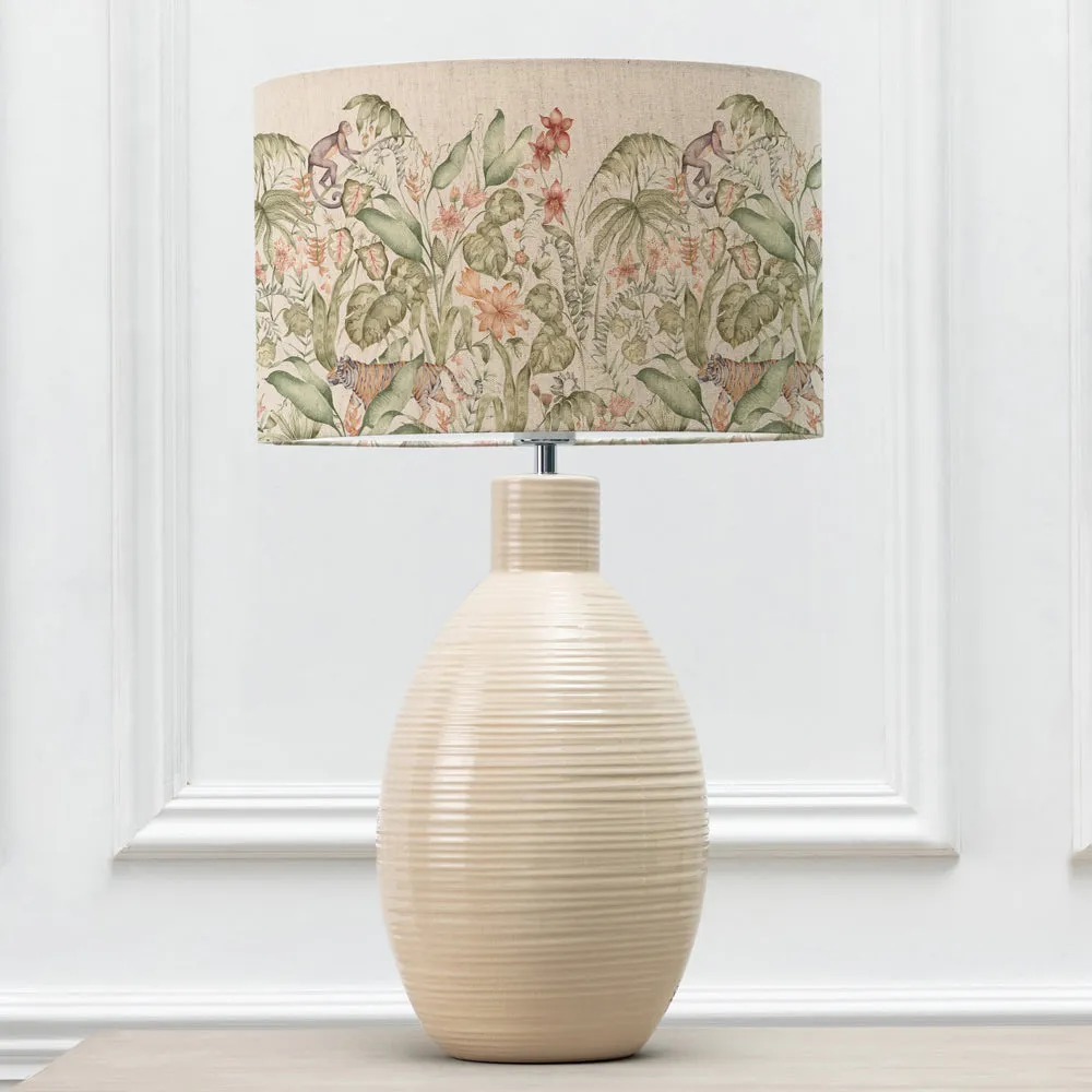 Topical Utopia Eva & Epona Complete Table Lamp Cream/Lotus