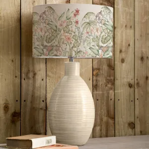 Topical Utopia Eva & Epona Complete Table Lamp Cream/Lotus modern fashion rug  