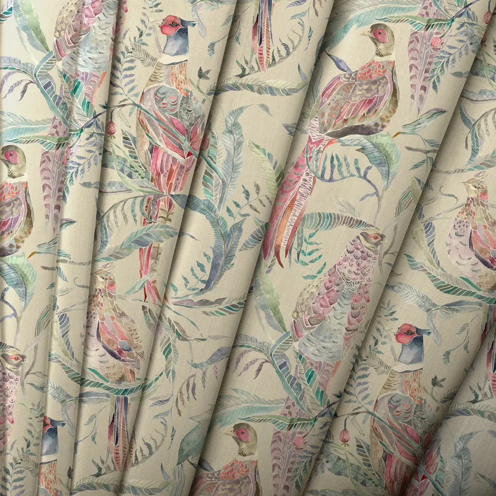 Torrington Printed Made to Measure Curtains Loganberry