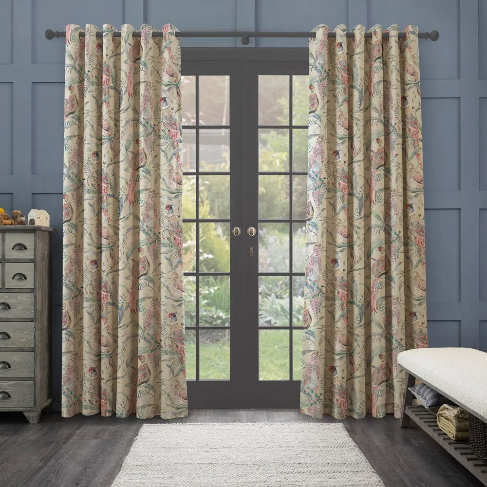 Torrington Printed Made to Measure Curtains Loganberry