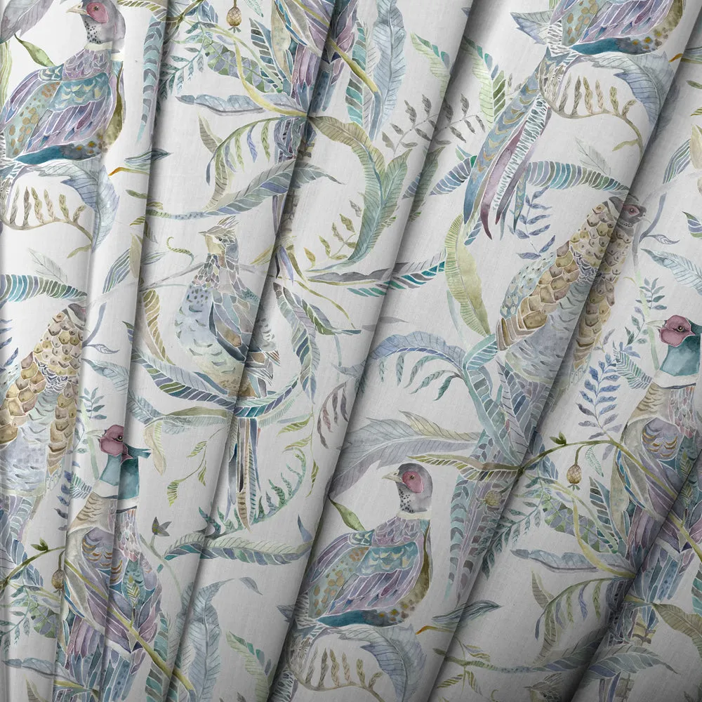 Torrington Printed Velvet Made to Measure Roman Blinds Periwinkle