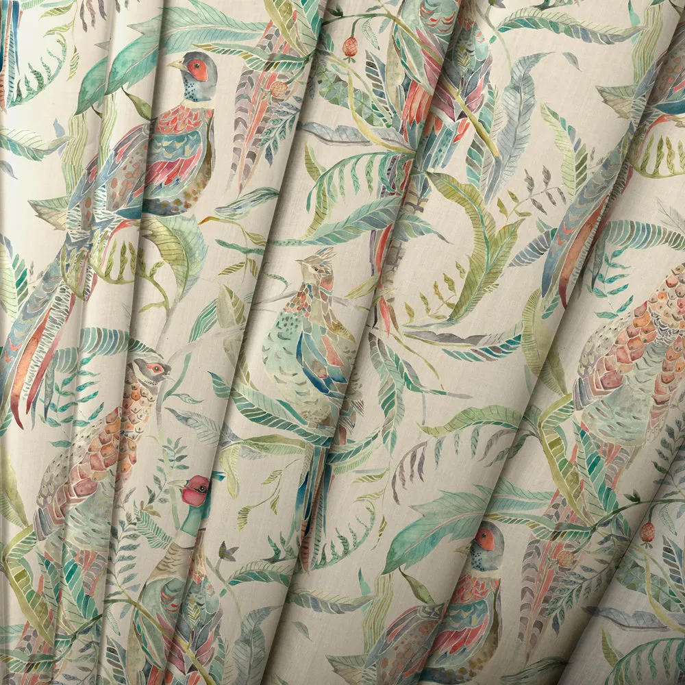 Torrington Velvet Printed Made to Measure Curtains Pomegranate