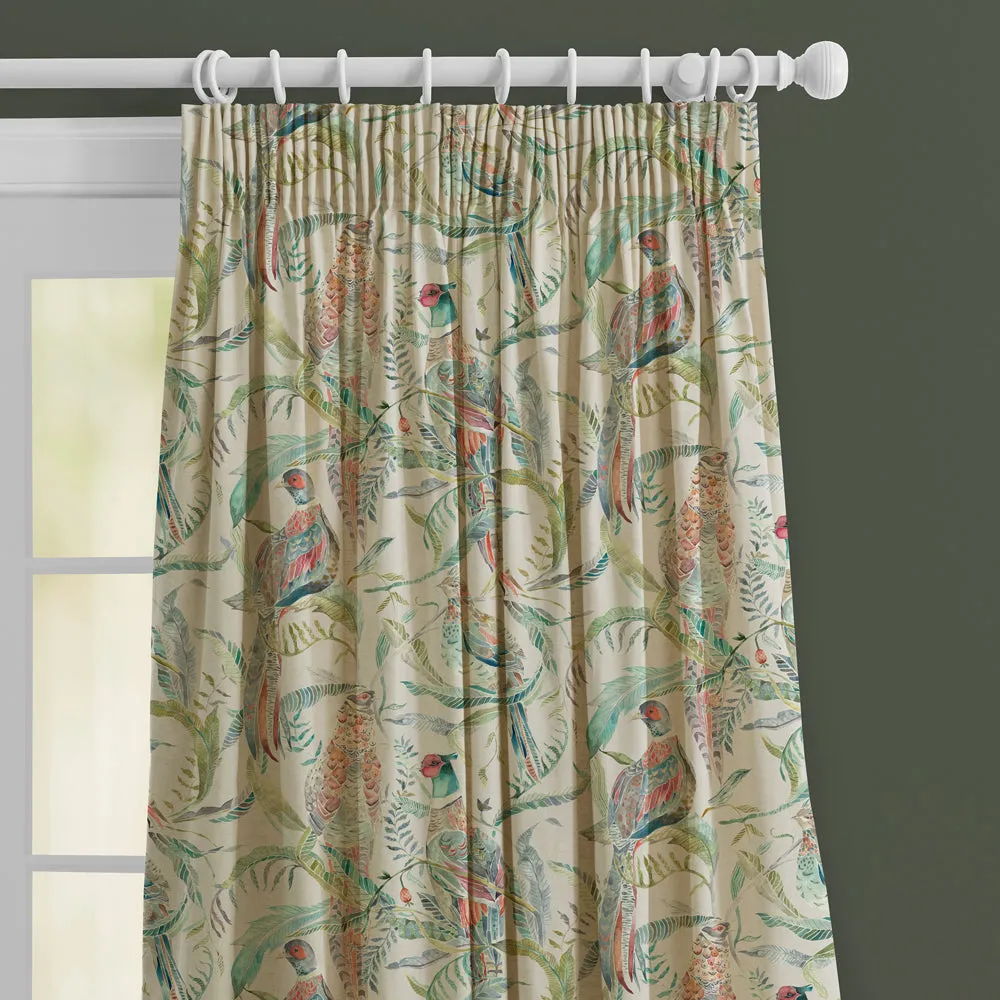 Torrington Velvet Printed Made to Measure Curtains Pomegranate