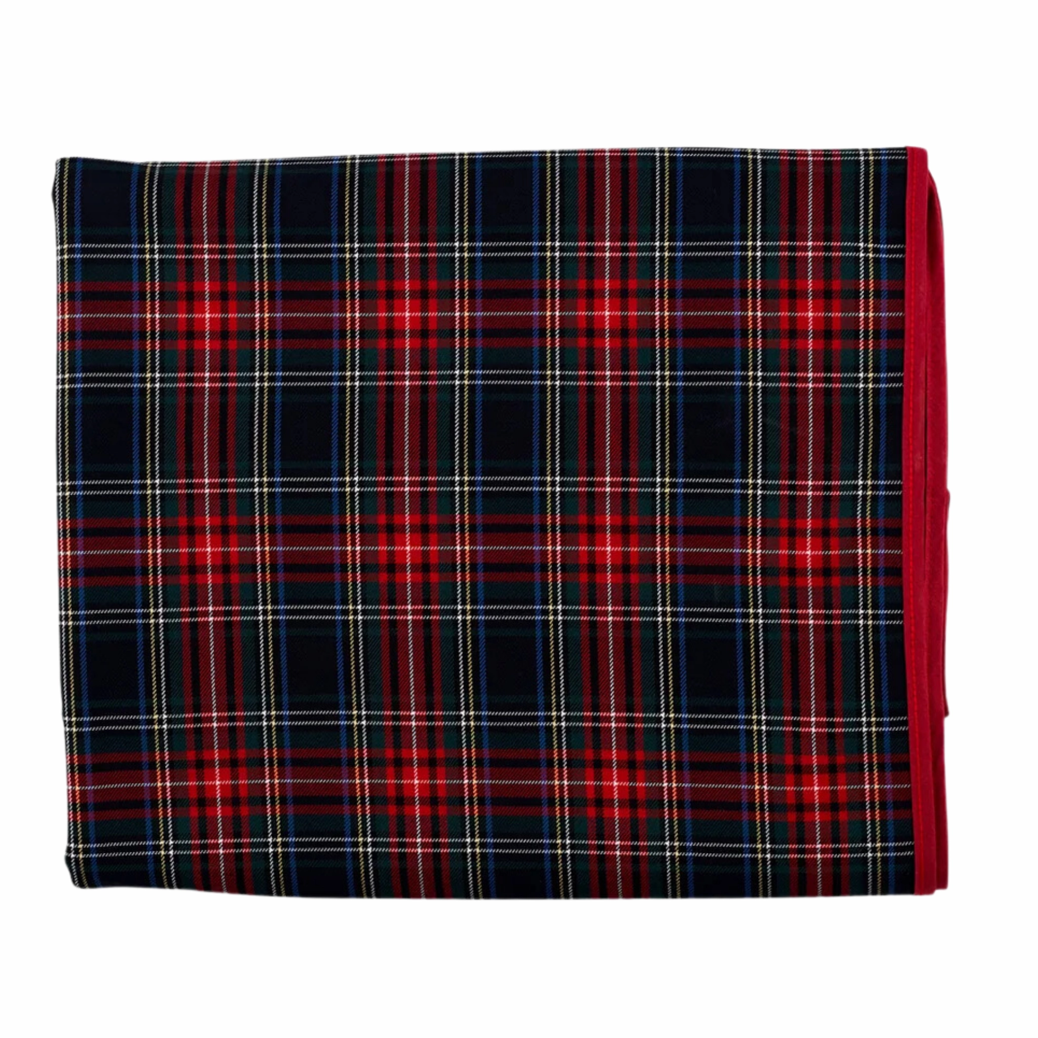 Traditional Red Tartan Plaid Tablecloth mini desktop sculpture