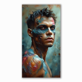 Transcendence by Dj-vu framed mural artwork