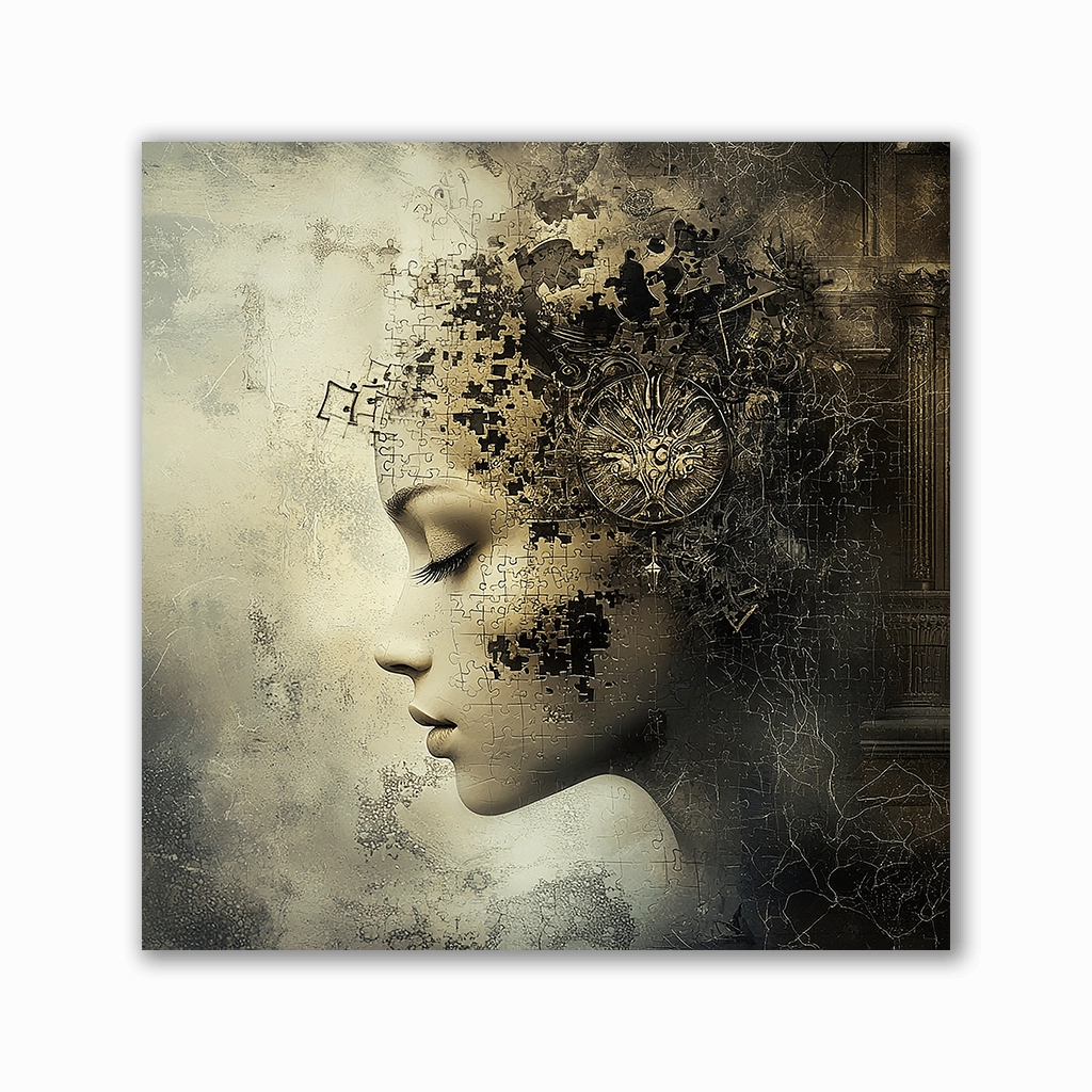 Transient Identity by Catill framed mural artwork