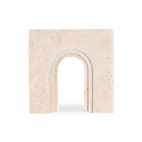 Travertine Arch Sculpture creative interior decor