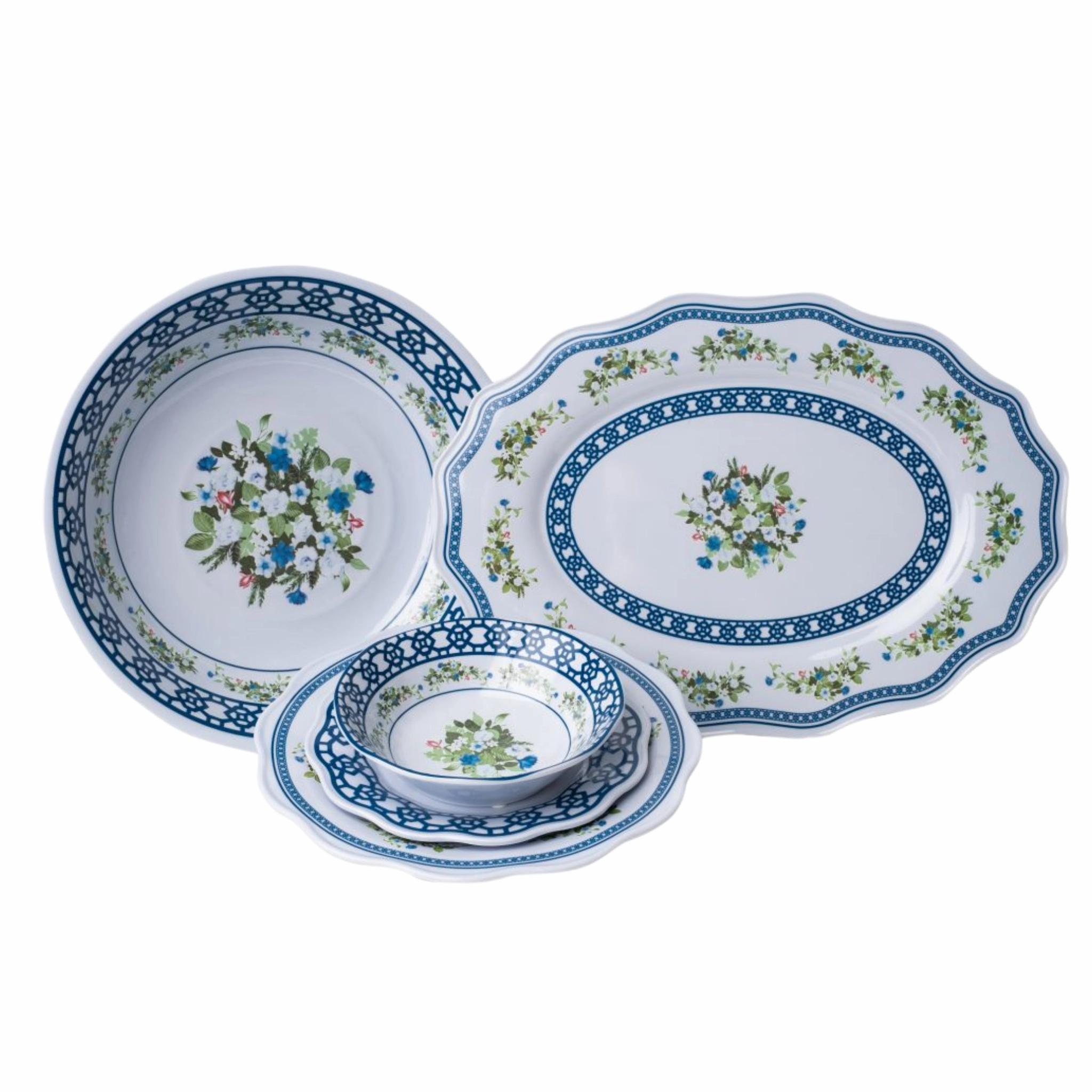 Trellis and Topiary Melamine Dinnerware Collection mini desktop sculpture
