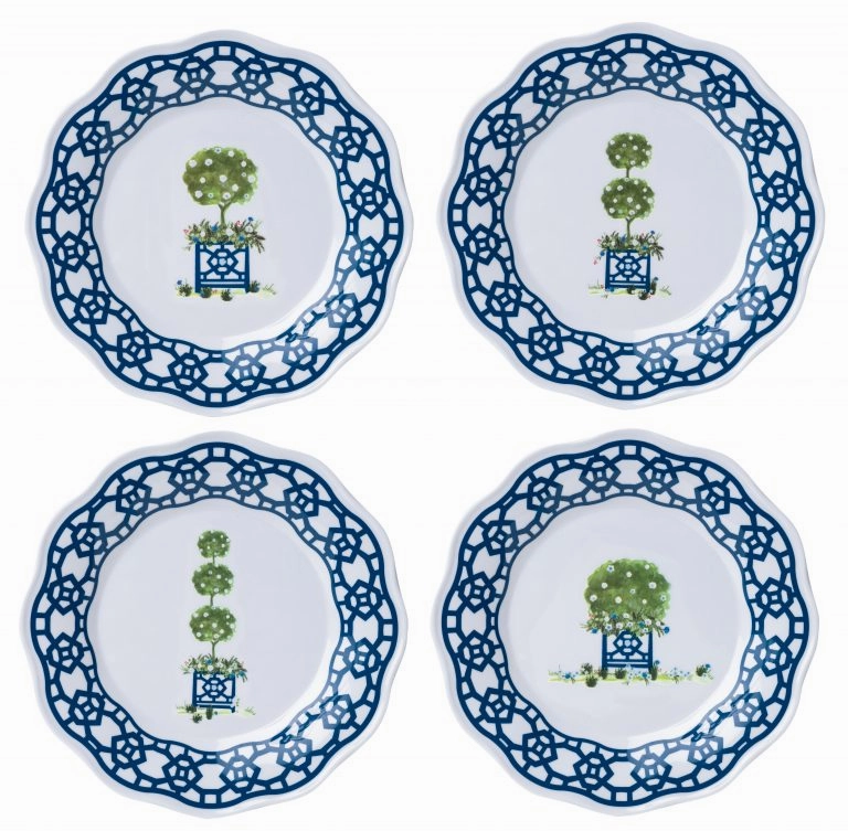 Trellis and Topiary Melamine Dinnerware Collection