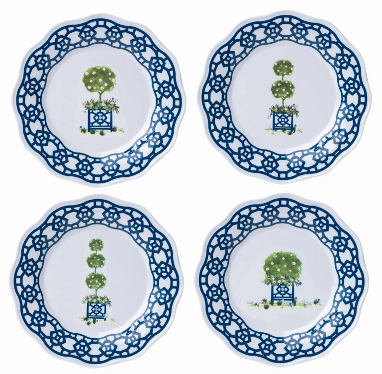 Trellis and Topiary Melamine Dinnerware Collection