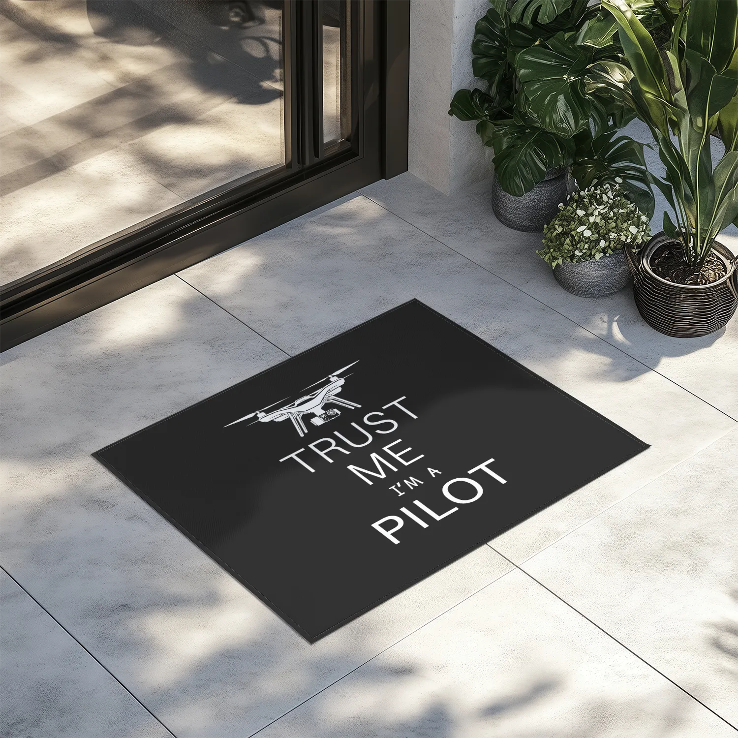 Trust Me I'm a Pilot (Drone) Designed Door Mats door entrance rug