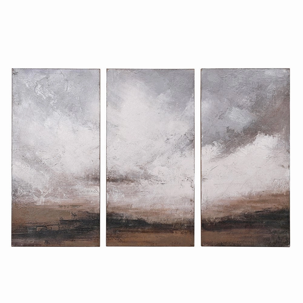 Tryptic Day Dawn Pictures 120cm modern mural painting