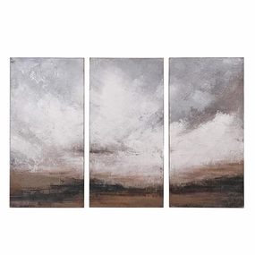Tryptic Day Dawn Pictures 120cm modern mural painting