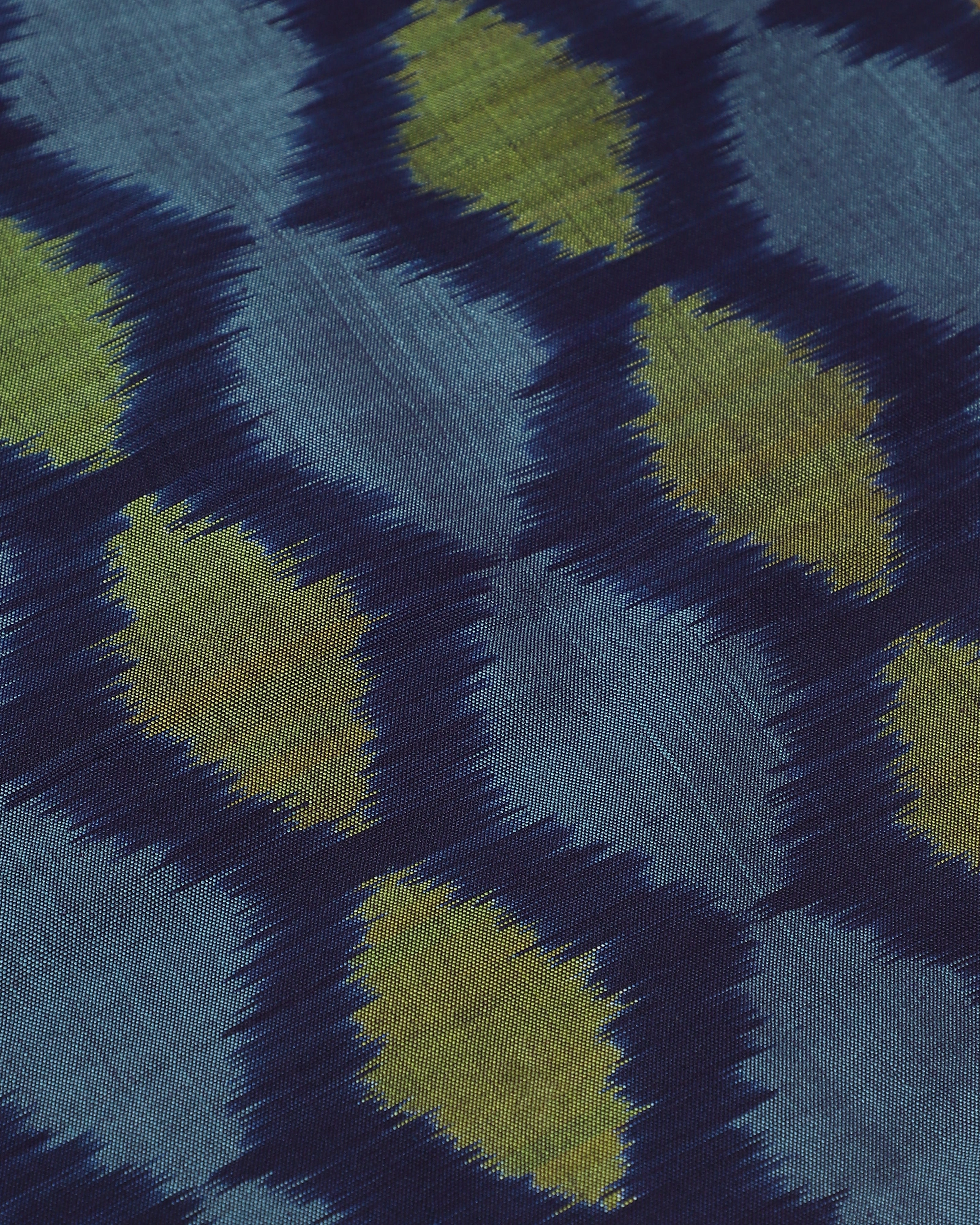Tuli Weft Ikat Cotton Silk Table Runner